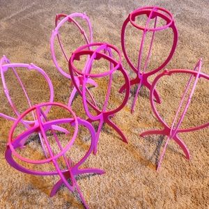 Set of 6 wig stands